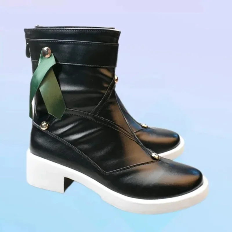 

2025 RealCos Qingque Game Honkai: Star Rail Cosplay Props Halloween Carnival Boots PU Shoes Custom Made