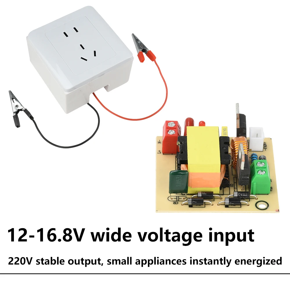 Universal 100W Boost Module Outdoor Solar Panel Inverter High Power DC 12-16.8V To 220V Boost Inverter Module