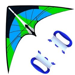 NEW LISTING 1.8m Power Green Professional Dual Line Stunt Kite With Handle And String Good Flying Factory Outlet