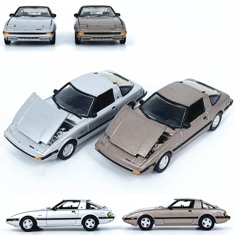 Diecast auto star 1:64 Scale Mazda 1982 Mazda RX-7 imitation alloy 2024 Car Model Collectible Toy Gift Souvenir Display Ornament