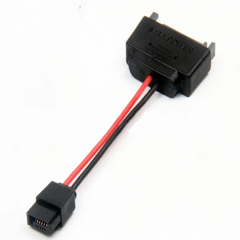 2 قطعة SATA 15Pin ذكر إلى 6Pin كابل SATA SATA 15 دبوس إلى 6 دبوس كابل محول الطاقة لأجهزة الكمبيوتر المحمول CDROM 6Pin كابل محول