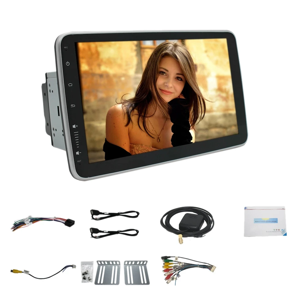

2 Din 10.1 Inch Rotating Screen Bluetooth Car FM Auto Radio GPS Navigation MP5 Player Universal Mirror Link