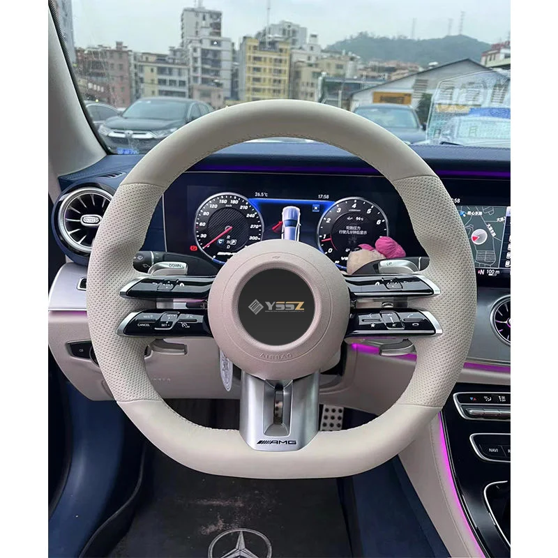 

Factory Wholesale AMG Style Sports Design Leather Steering Wheel for Mercedes AMG GT 63