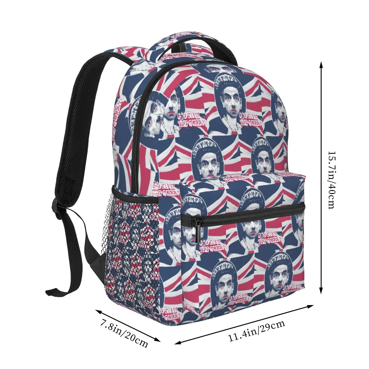 GOD SAVE THE QUEEN Backpack Student Boys Girls BookBag Children School Bag Computer Shoulder Bags for Men Women