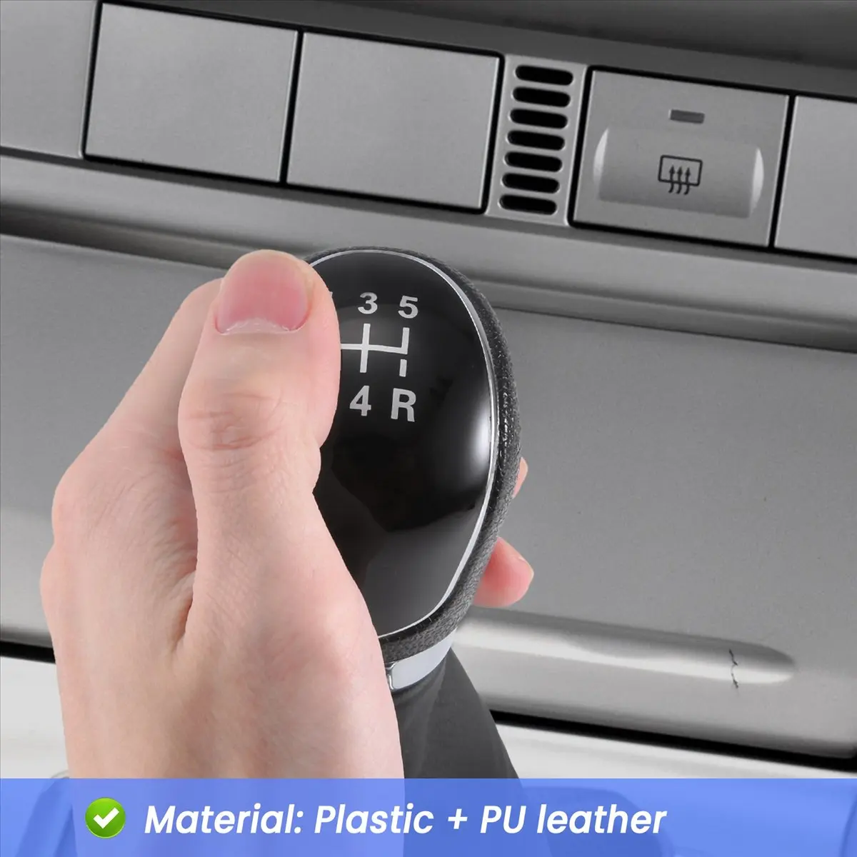Compatible 5 Speed Manual Car Gear Shift Knob Shifter Lever Gaiter Boot Cover for Focus MK2 FL MK3 MK4 MK7 Mondeo