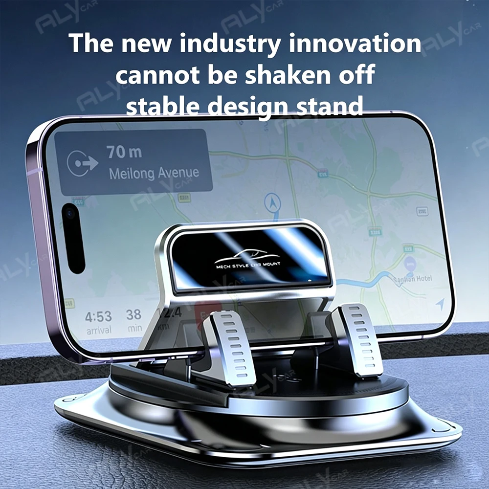 Quality Car Phone Mount Anti Slip Silicone Dashboard Phone Holder 360-Degree Free Rotation Universal Head-Up Navigation Holder