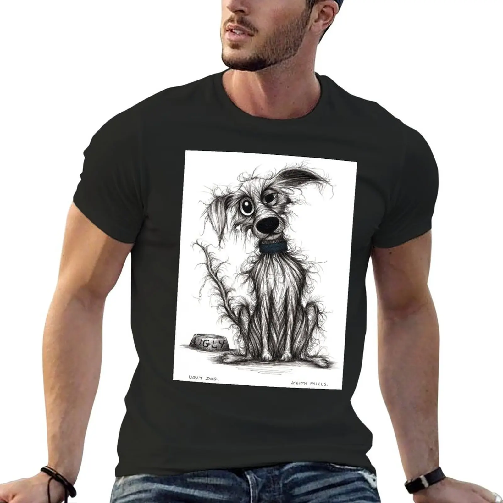 

Ugly dog T-Shirt cute tops cheap stuff plain white t shirts men