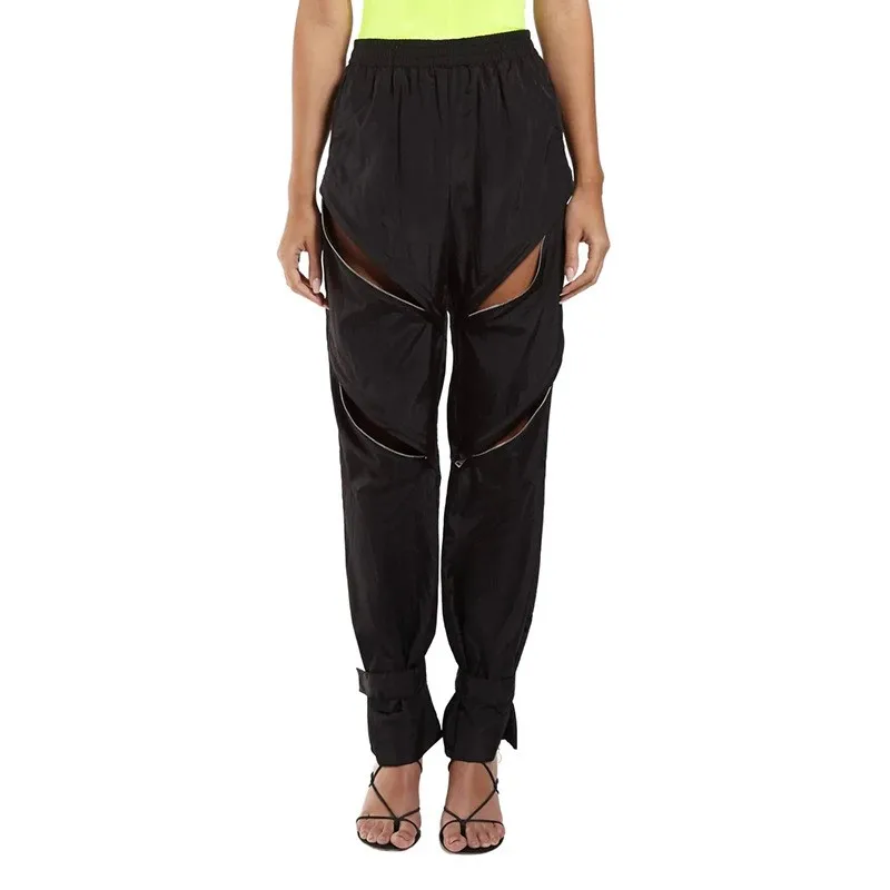 2025 الخريف الشتاء طماق سراويل تقليدية Pantalones سلسلة كل مباراة الشارع الشهير بلون العصرية الساخن نمط عالية الخصر التنقل