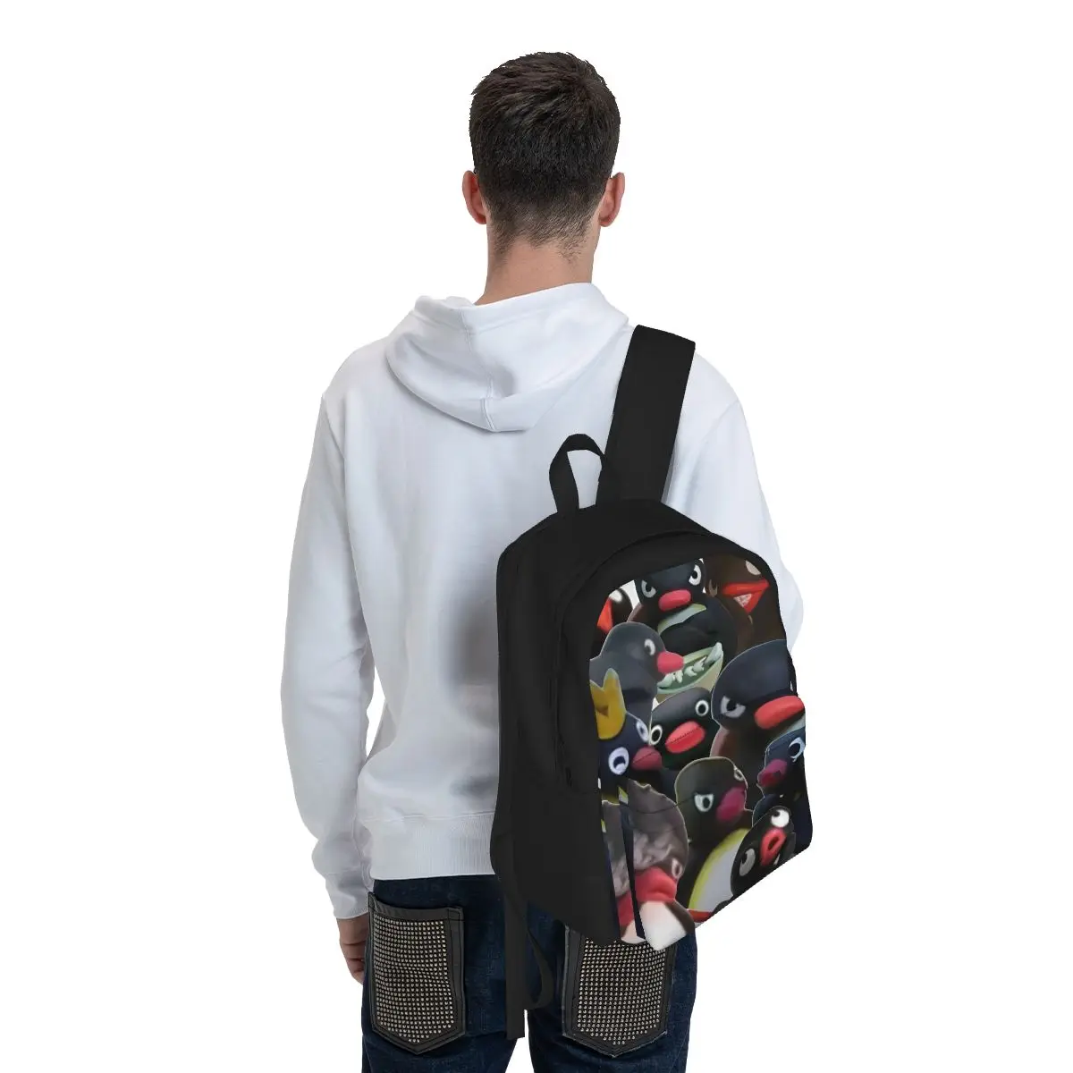 Pingu Pinguïn Schattige Dieren Anime Vrouwen Rugzak Mochila 3d Kinderen Schooltas Laptop Mochila Jongens Meisjes Waterdichte Schoudertas