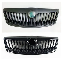 Car Front Bumper Mask Radiator Grille For Skoda Octavia Grill 2010--2013 Year Racing Front Bumper Body Kit Accessories
