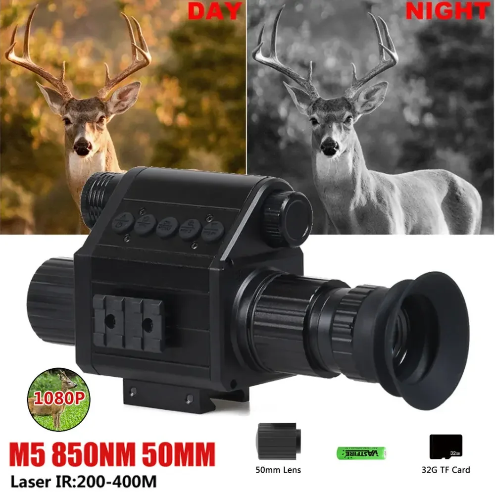 Megaorei M5 1080P 850nm Night Vision Scope Hunting Camera Video Record IR Rifle