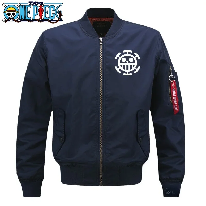 

Аниме цельный принт осень зима унисекс уличная летная куртка мужская бейсбольная форма стиль модный водонепроницаемый бомбер больших размеров