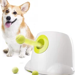 Pet Dog Outdoor Toys Tee Ball Machine Automatic Ball Thrower Dog Canine Launch Tennis Ball Machine Interactive Throwing Toys