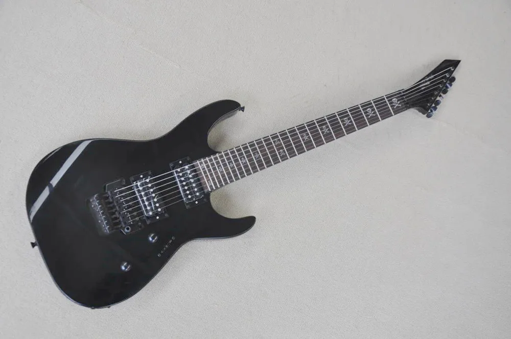 

Black Body 7 Strings Electric Guitar with Black Hardware,Rosewood Fingerboard,Provide Customized Service