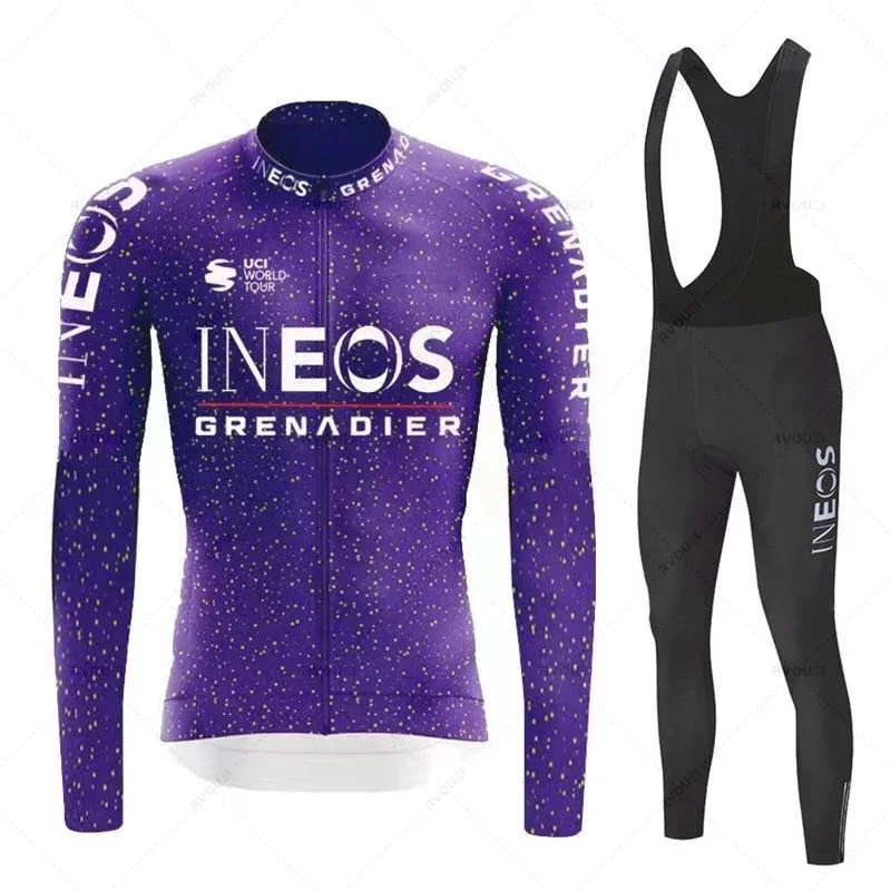 

Ineos Grenadier, осенний комплект из трикотажа для велоспорта, MTB Maillot, спортивная одежда для велосипеда, Ropa Ciclismo, униформа для шоссейного велосипеда, одежда с длинными рукавами