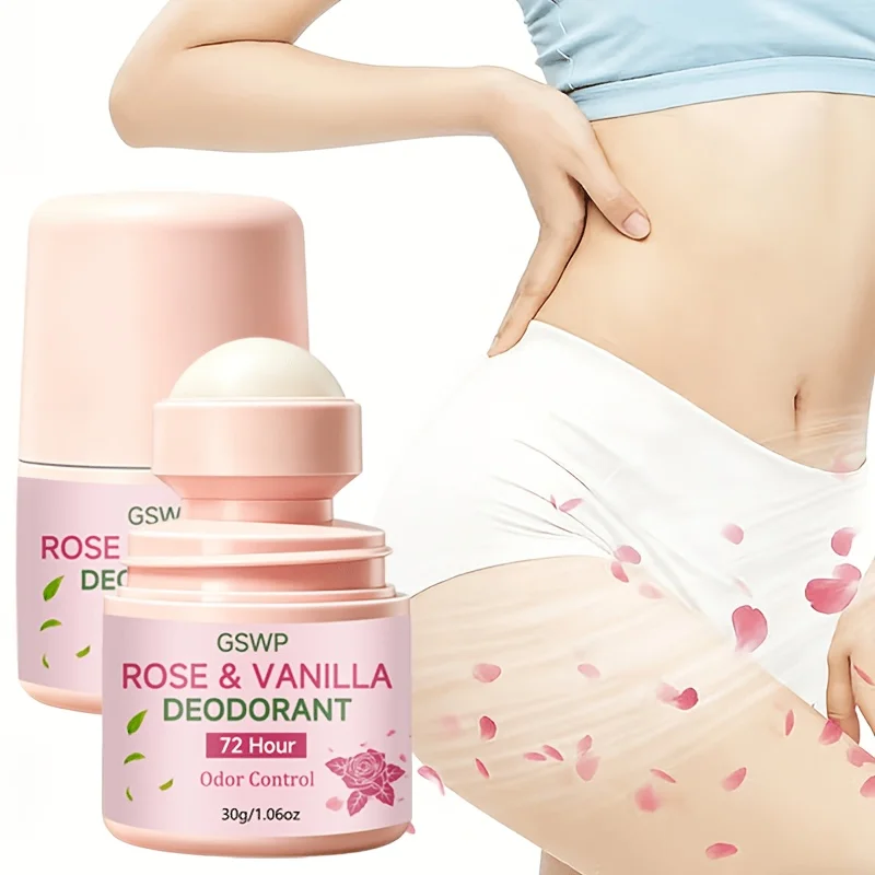 

GSWP Rose & Vanilla Deodorant, Long-lasting Fragrance, Keeps Underarms Dry & Fresh While Controlling Odor. 30g/60g