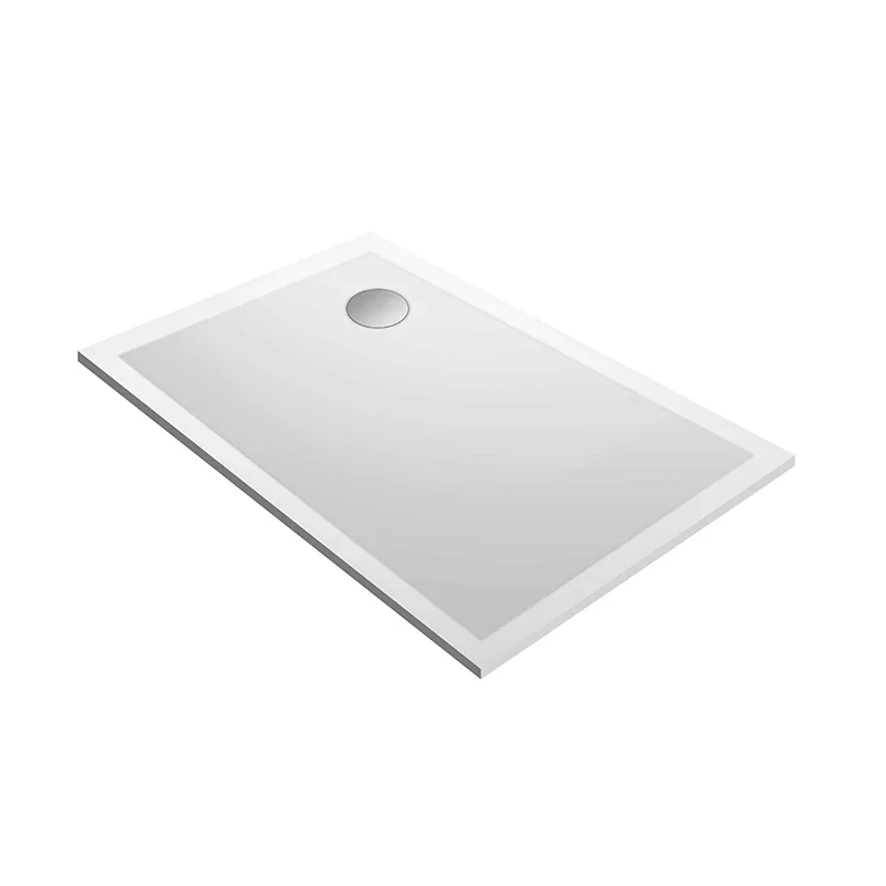 Resin Shower Trays/portable Shower Tray Surface Stone Duschwanne/ Solid for Shower Cabinet Bathroom 1000*800*50 Rectangle CN;GUA