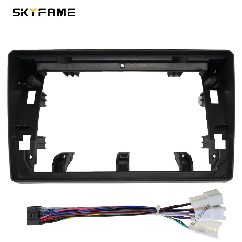 SKYFAME Car Frame Fascia Adapter Android Radio Dash Fitting Panel Kit For Toyota Land Cruiser Prado J120 Low-End