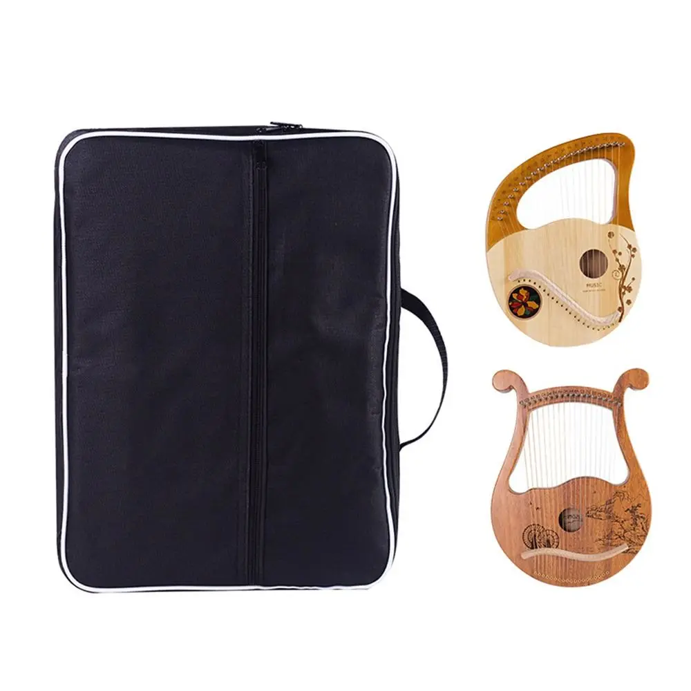 Universal Lyre Harp Bag 10/16/19 Strings Zipper Lyre Storage Bag Case Portable Waterproof Oxford Harp Box Outdoor