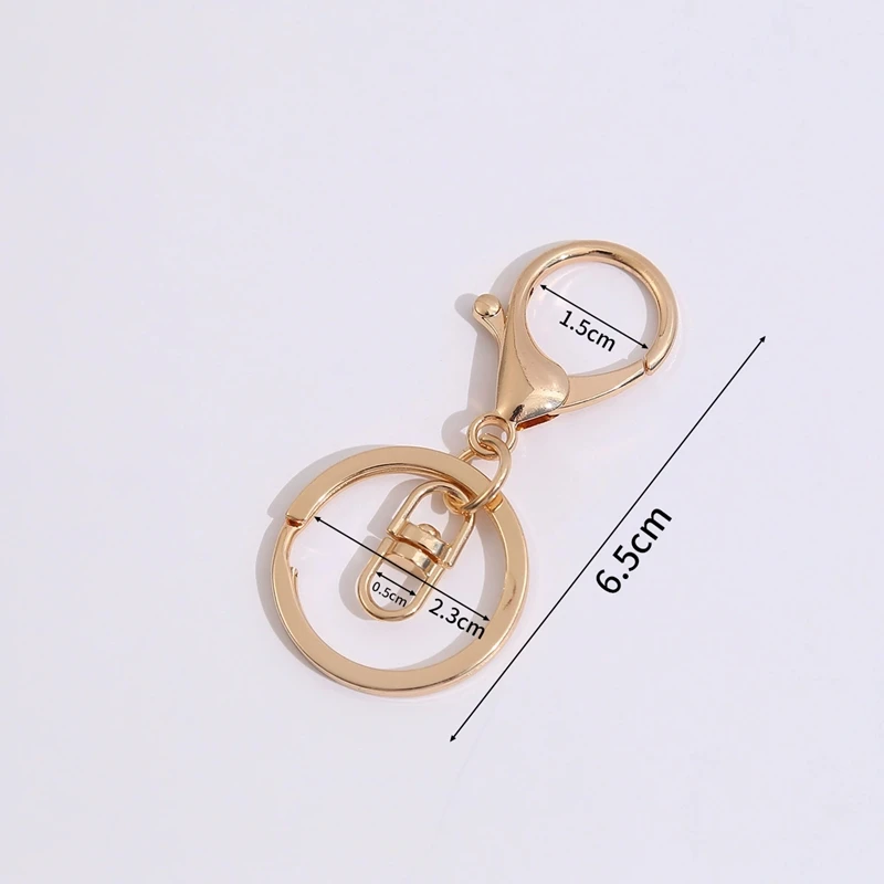 2pc/lot Gold Silver Color Lobster Buckle Key Chain For DIY Jewelry Making Accessories Women Bag Car Charms Keyring Clasp Trinket