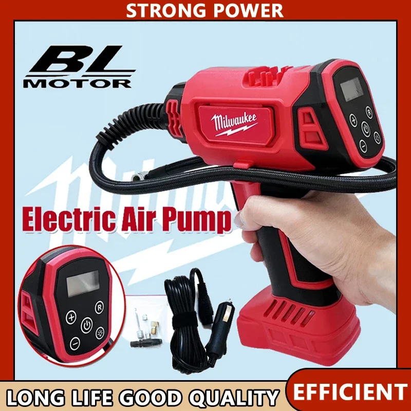 

Milwaukee 18 В аккумулятор беспроводной электрический воздушный насос ручной насос для накачивания шин автоматический автомобильный компрессор перезаряжаемый