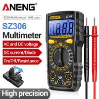 ANENG SZ306 1999 Counts Multimeters AC/DC Voltage Meter DC Current Resistors Diode High Precision Portable Measurement Tester