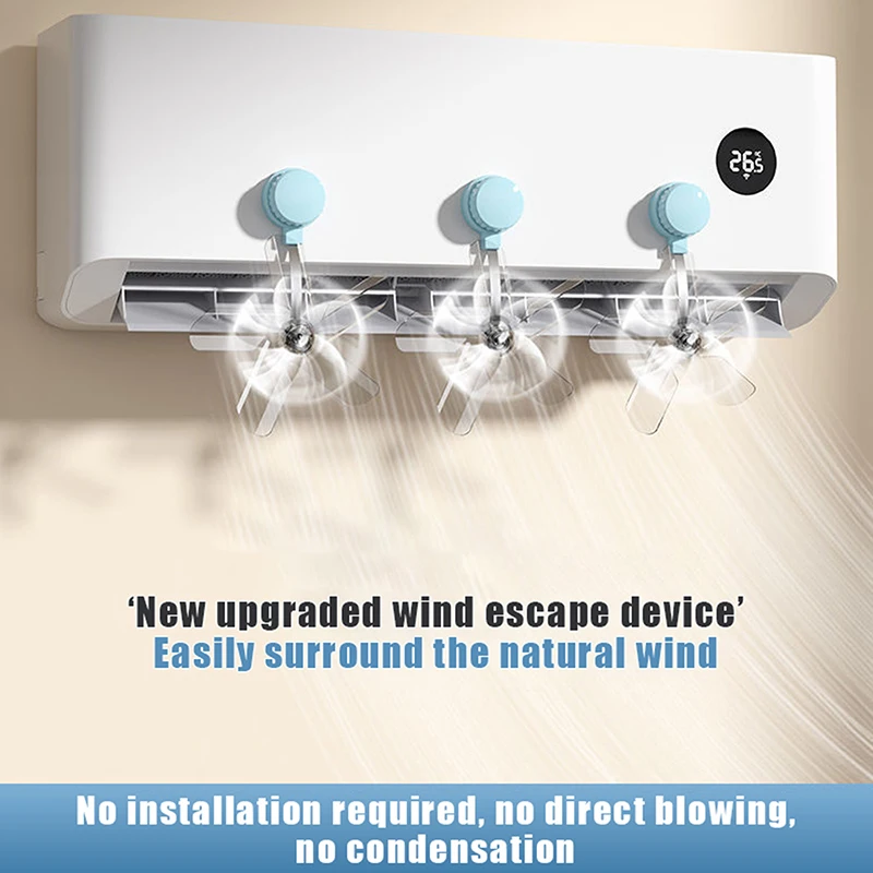 

2/3 шт. настенный вентилятор для кондиционирования, регулируемый пластиковый вентиляционный вентилятор для кондиционера, крышка в форме ветряной мельницы, защита от прямого обдува