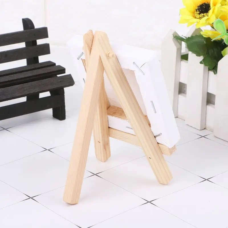 Mini Wooden Easel Meeting Wedding Table Number Name Card Stand for Home Bedroom Living Room Decoration Multifunction