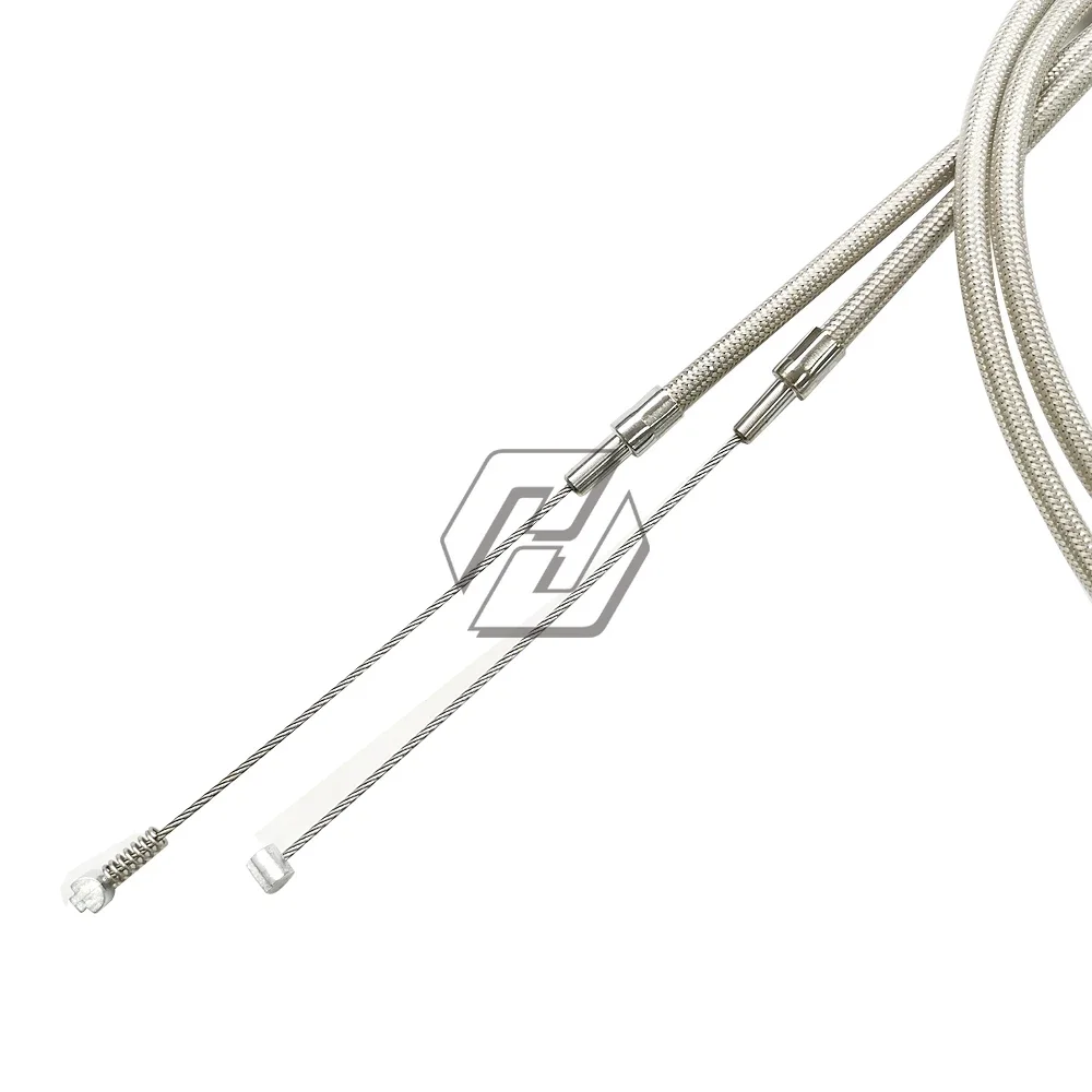 Motorcycle Braided Steel Wire Throttle Cable Accessories For Harley Davidson XL1200 883 Dyna Road King Electra Glide view 6