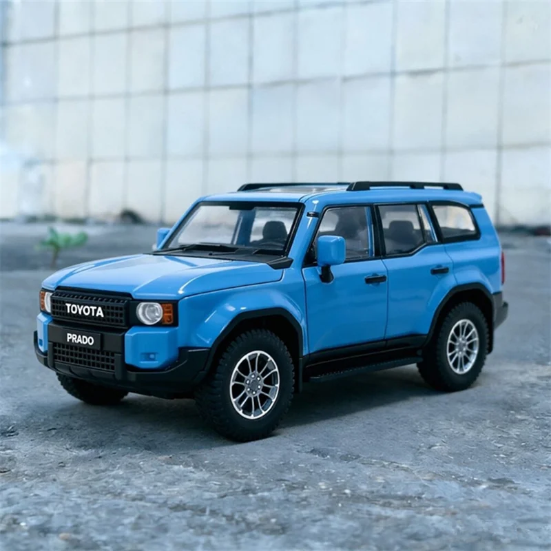 

1/24 PRADO Land Cruiser 2026 SUV Alloy Car Model Diecasts Metal Off-road Vehicles Car Model Sound Light Simulation Kids Toy Gift
