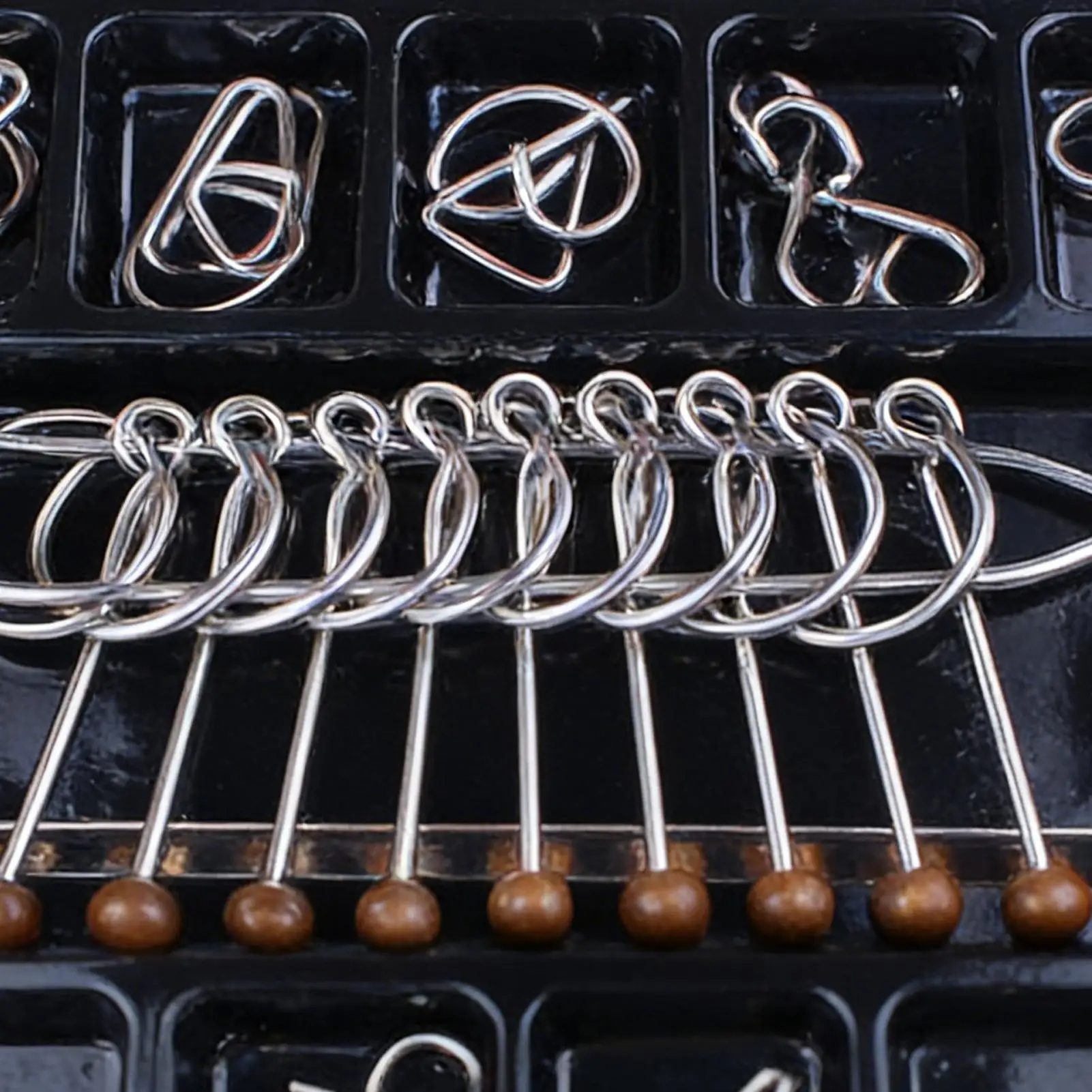 

Металлическая проволочная головоломка, развивающая логическое мышление, 50 элементов, тест на интеллект, головоломка-тестер на ловкость, проволочные металлические головоломки для детей, подростков и взрослых