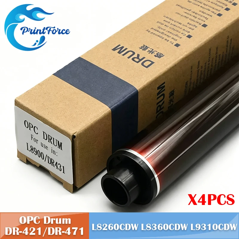 

DR-421 DR-471 DR-421CL DR-471CL 4 шт. фотобарабаны OPC для Brother HL L8260CDW L8360CDW L9310CDW L8900CDW L8260 L8360 L9310