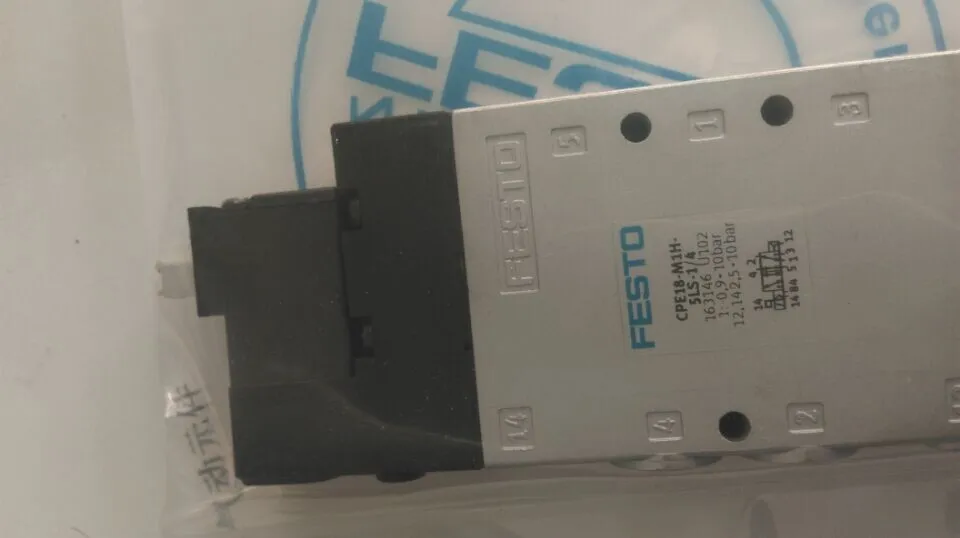 

German FESTO Festo Solenoid Valve 196916 CPE10-M1BH-3GLS-M7 Spot.