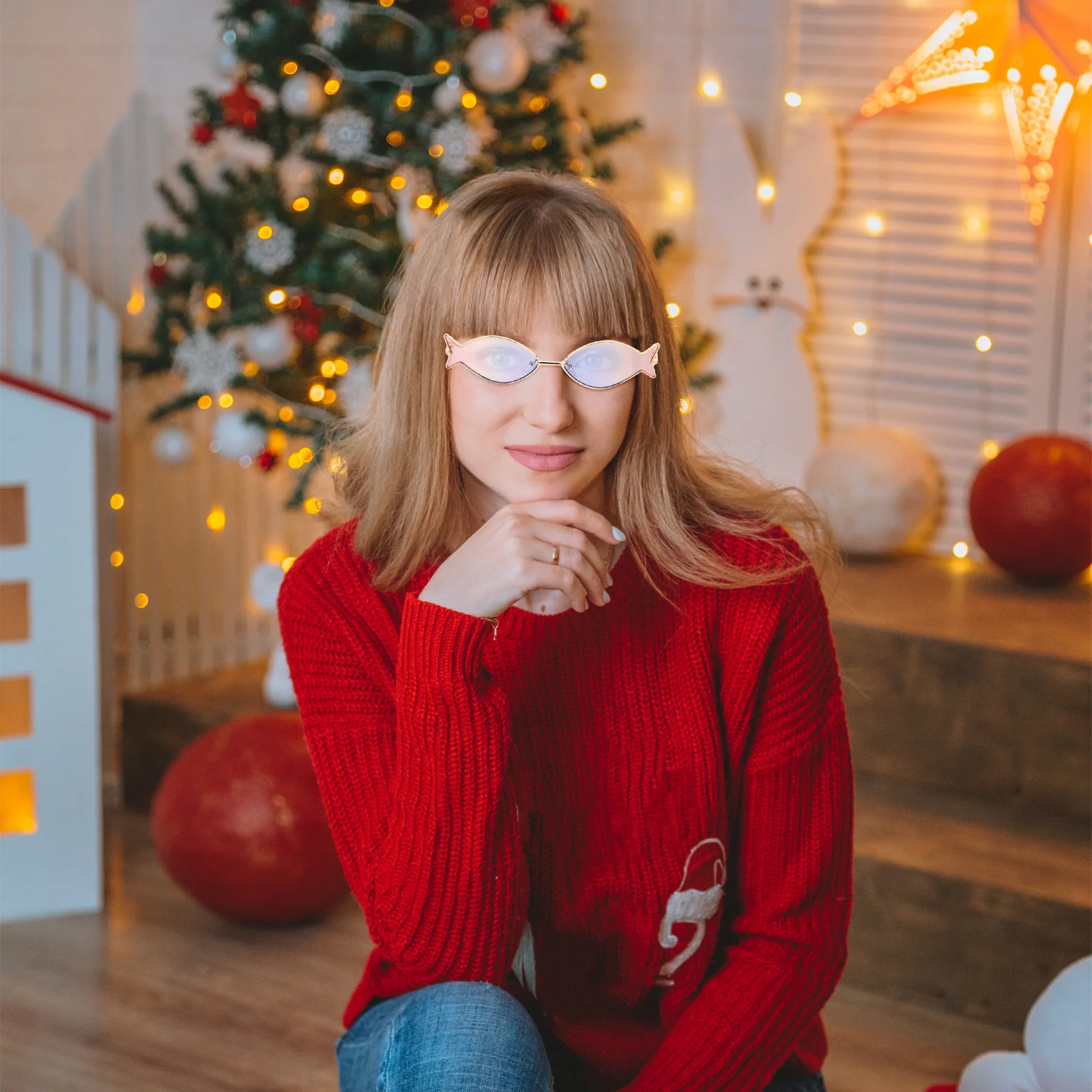 

Funny Fish Sunglasses Hawaiian Theme Party Glasses for Women Fashionable Pool Beach Event Eyewear Novelty Photo Booth Props