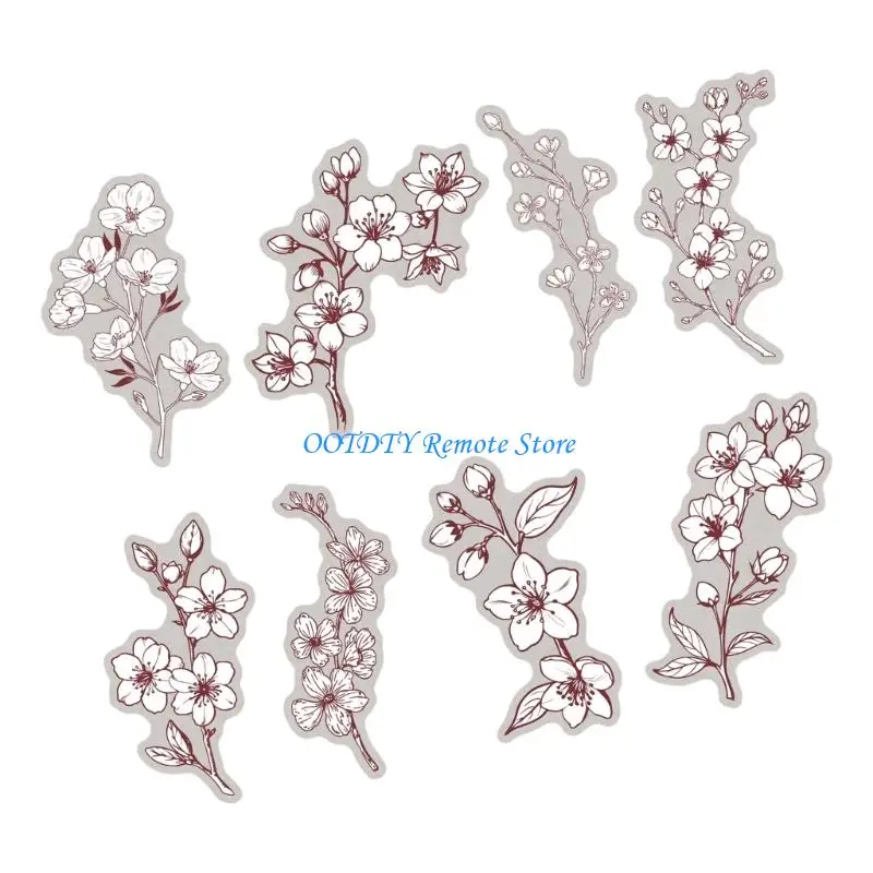 Multipurpose Flower Sticker for Decorating Journals Gift Craft Projects
