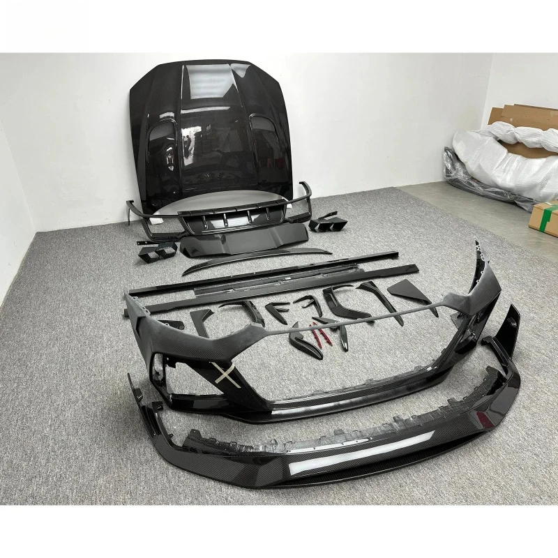 Premium Car Accsori MSY Style Dry Carbon Fiber Conversion Body Kits RS - Front Bumper Rear Diffuser Si Durle 2