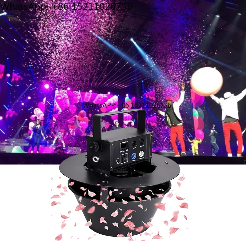 Remote Swirl Confetti Machine Stage Performance Portable Colorful Paper Mini Swirl Floating Ceiling Confetti Blower Machine