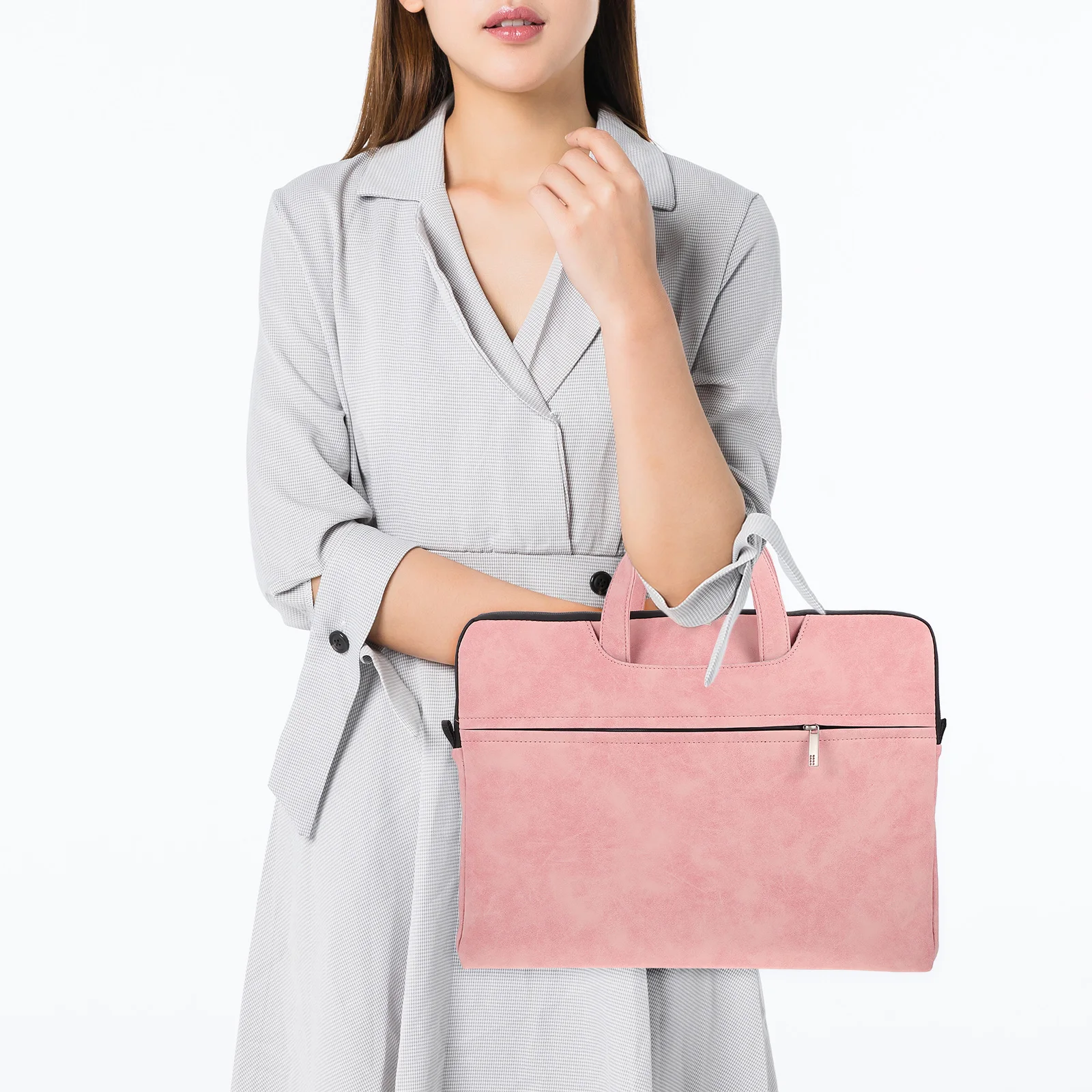 

1Pcs Laptop Shoulder Bag Waterproof Scratch Resistant Carrying Bag Lightweight Computer Handbag Notebook Storage Organizer