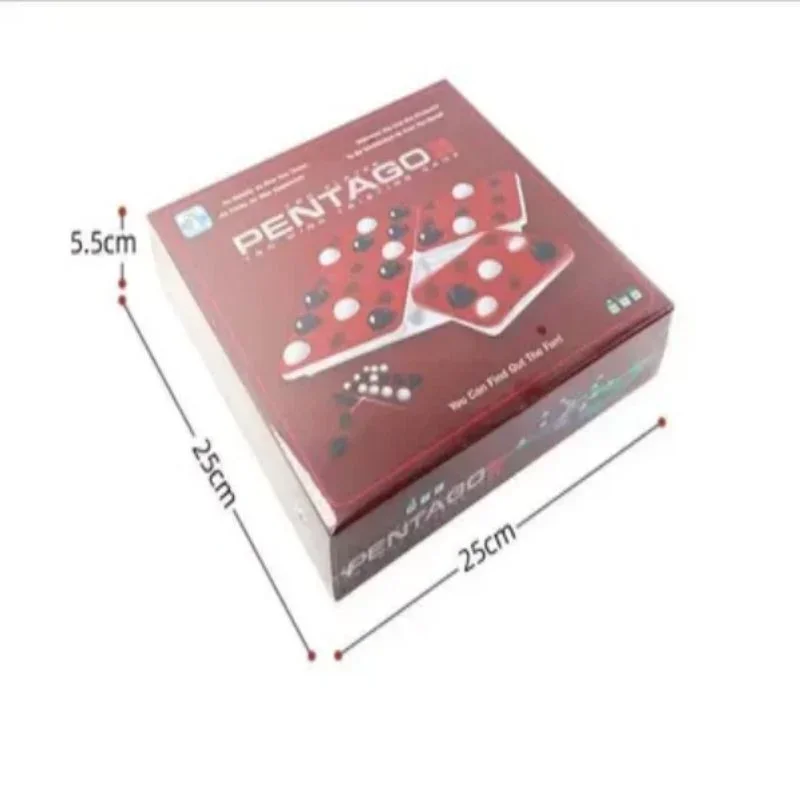 Pentago Game Pentago Board Game Gomoku Magic Gomoku With Black And White Beads Parenting Puzzle Board Game Chess Gobang Qenueson