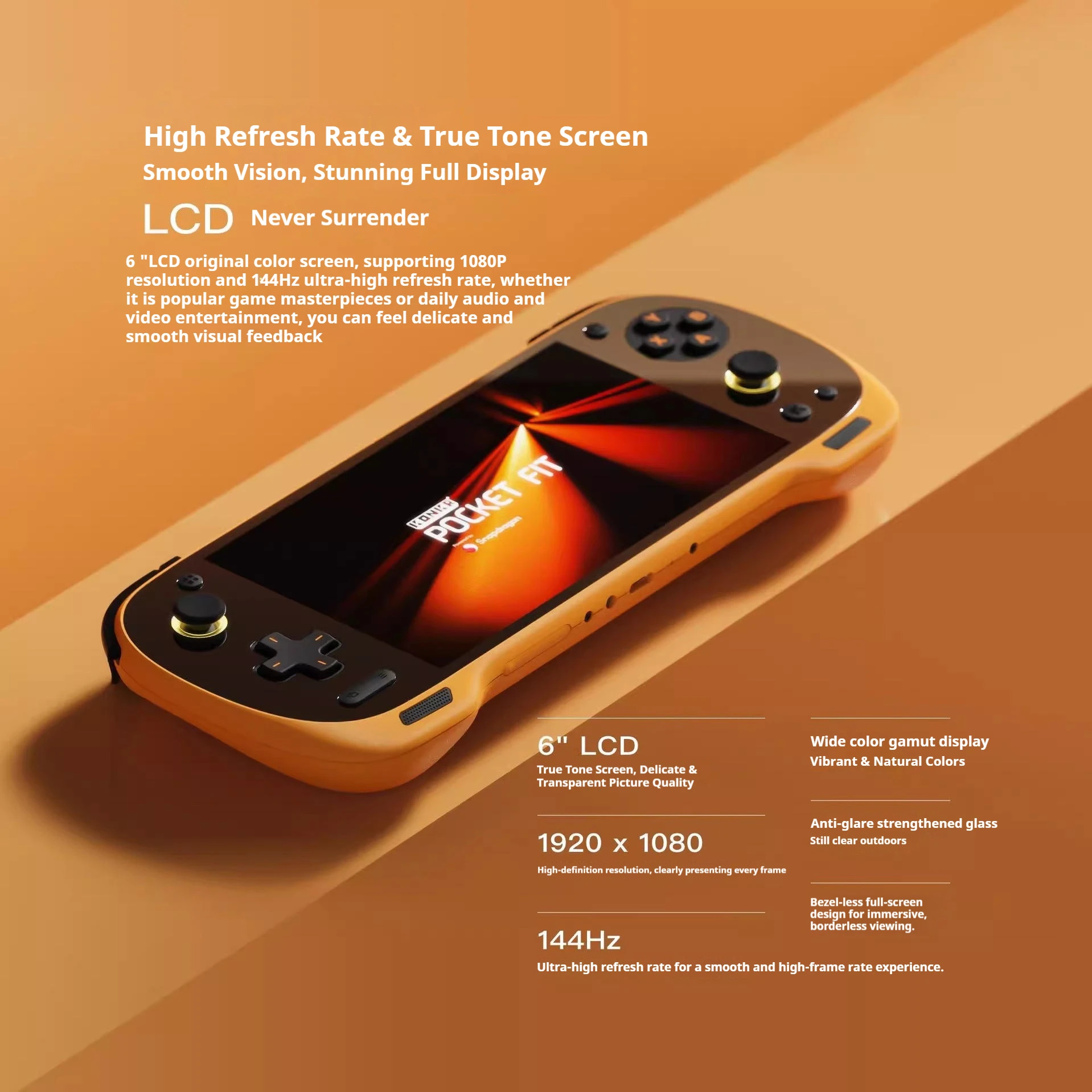 in stock Ayaneo KONKR Pocket FIT Android Game Console Gen3 6Inch 1080P 144Hz LCD 8000mAh Hall-Effect Joystick/Trigger Consoles
