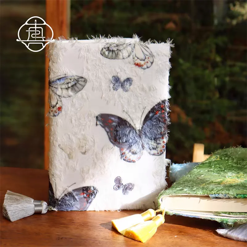 New Tassel Texture Handmade Cloth Booksuit Set A5A6 Handbook Handbook Handbook Envelope Diary Book Cover Protective Cover