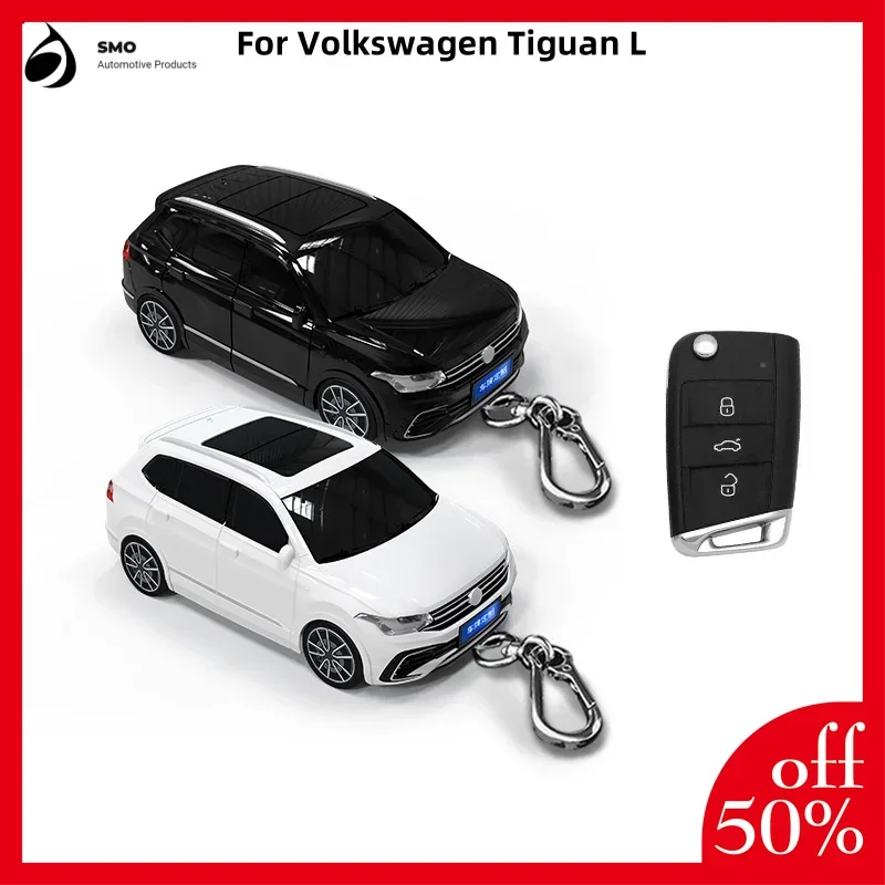 

For Volkswagen Tiguan L Key Cover with Lights Car Key Car Model Key Protector Auto Accessories Creative Personalized Gifts