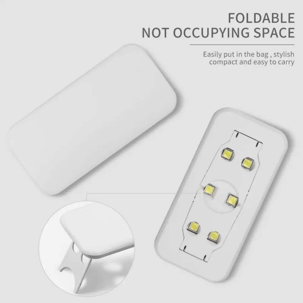 Nuovo mini asciuga unghie portatile lampada per unghie da 6 W con cavo USB luce per mouse per nail art