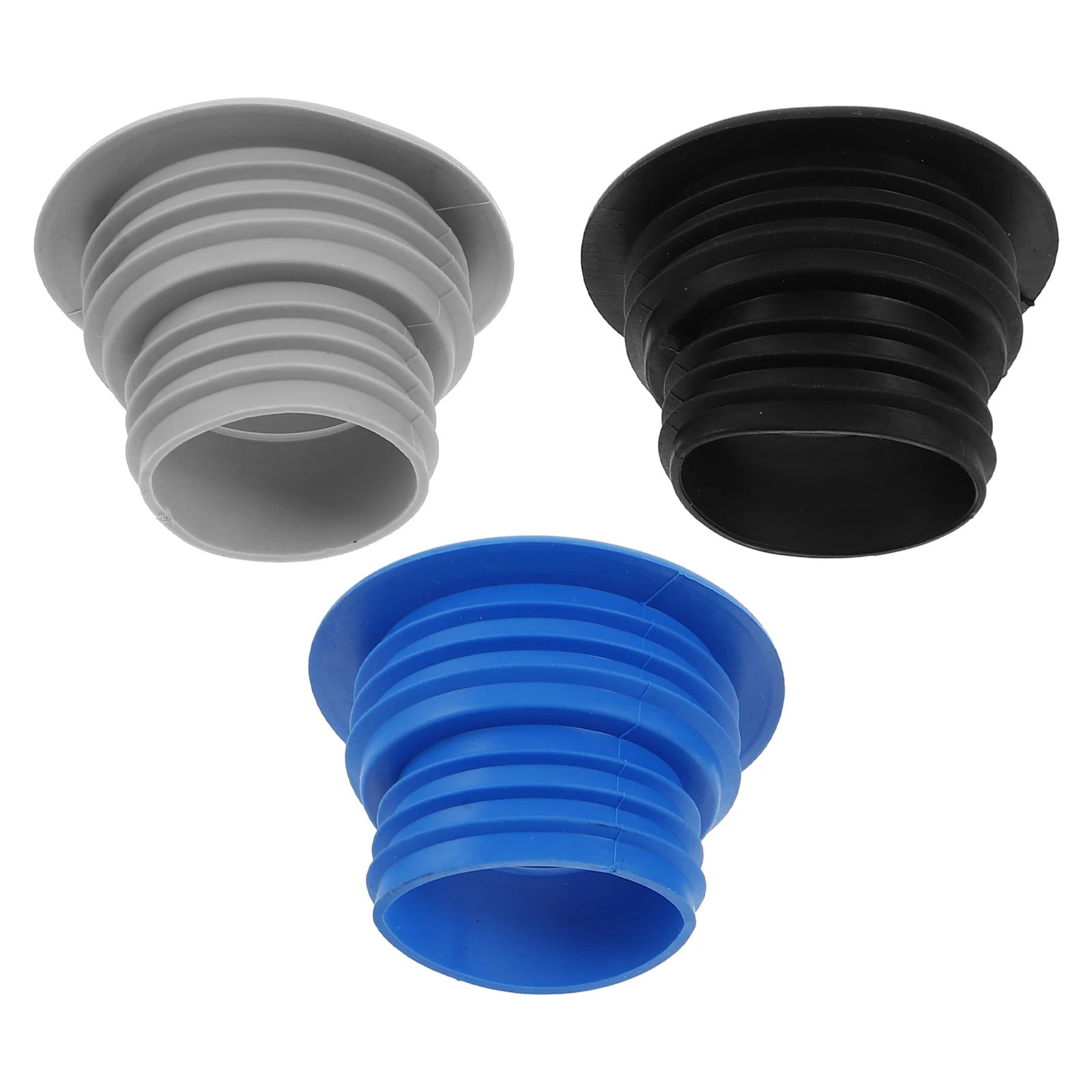 

3pcs universal Silicone Drain Pipe Seal For Washing Machine Hose Kitchen Bathroom Bathtub Laundry Floor Overflow Anti Backflow