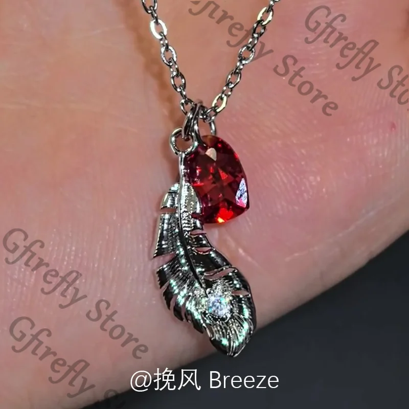 قلادة الحب والمساحة العميقة تميمة تأثيري سيلوس أنيمي قلادة سترة سلسلة المحبة القلب رائعة Ambitus الديكور