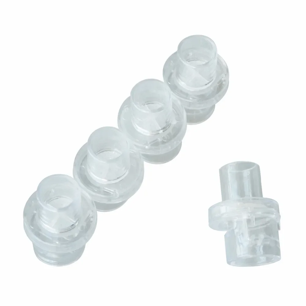 

100 Pcs/Pack Moth to Mouth Breathing Mouthpiece Cpr Valve Filter Oxygen Inlet For Big Box CPR Face Mask Connection 22/17mm