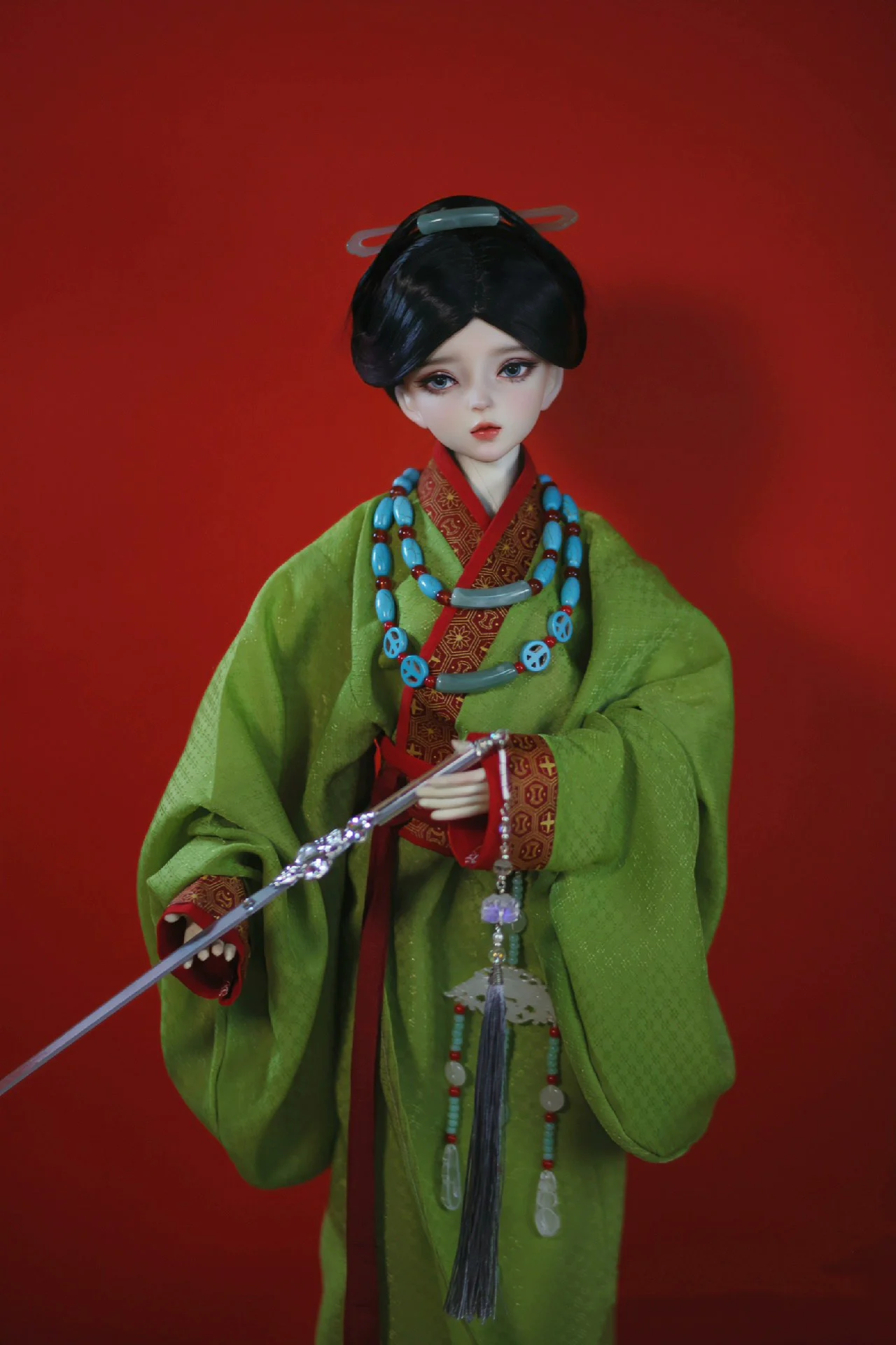 1/4 1/3 Costume ancien BJD vêtements chinois Hanfu longue Robe tenue pour BJD/SD SD13 fille SSDF ID75 oncle poupée accessoires C2344