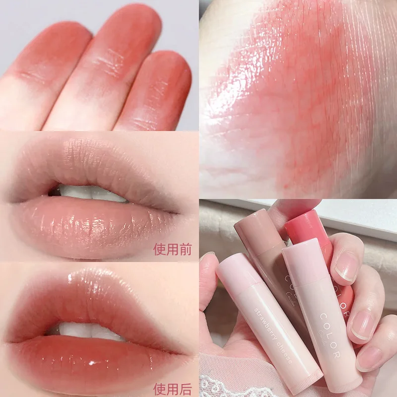 Tinted moisturizing lip balm lipstick lipstick student party moisturizing moisturizing anti-dry lipstick  beauty  lipstick