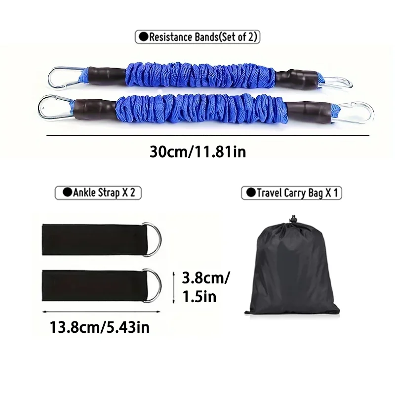Hebilla de tobillo para Fitness, entrenador muscular de pierna, correa de pierna de entrenamiento de articulación de cadera, soporte de pierna de gancho, Anti rotura, juego de cuerda de tensión firme