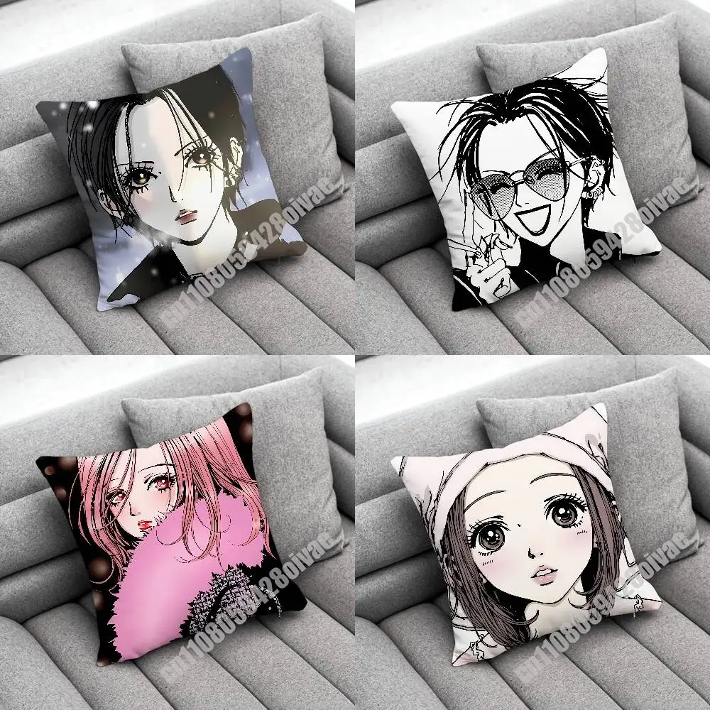 

Anime N-Nana Osakis Hachis Throw Pillow Case For Decoration 30cm 45x45cm Square Car Pillowcase Case